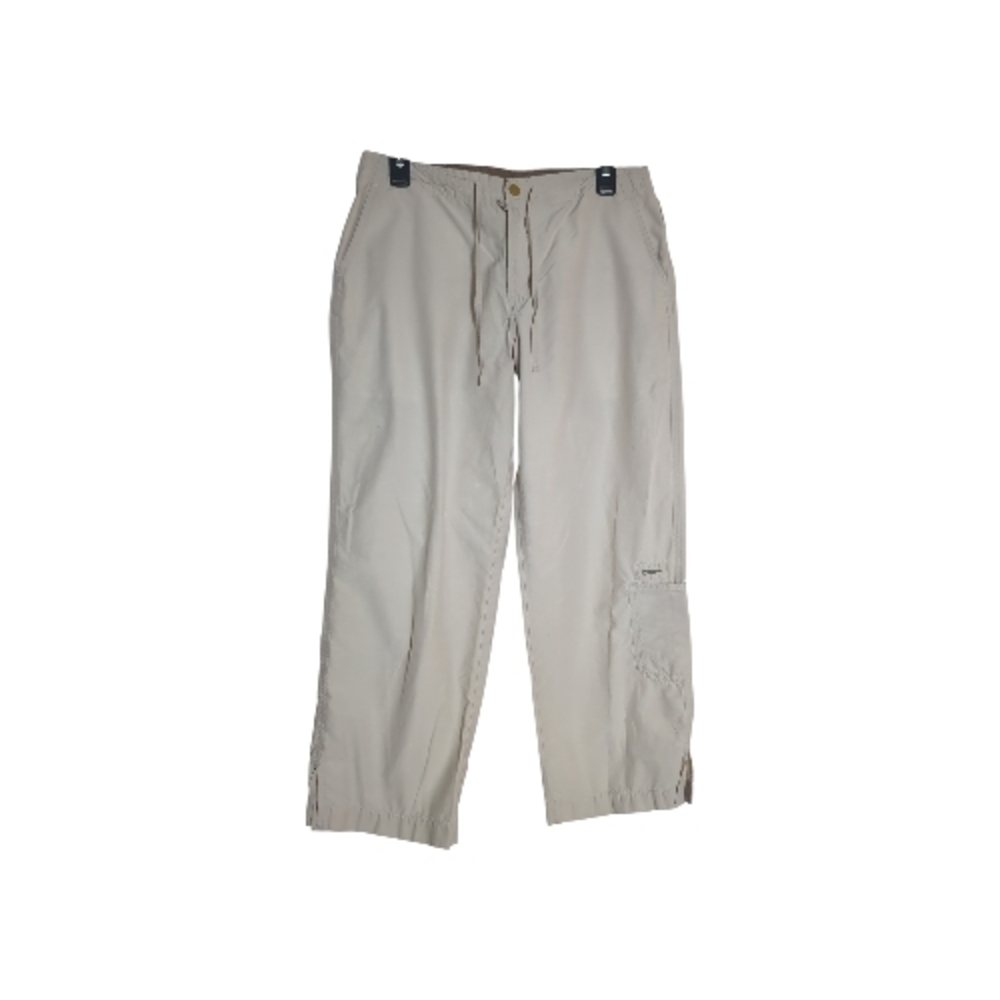 Columbia Women's Small Light Khaki Cargo Capri Pants Outdoor Gorpcore Hiking